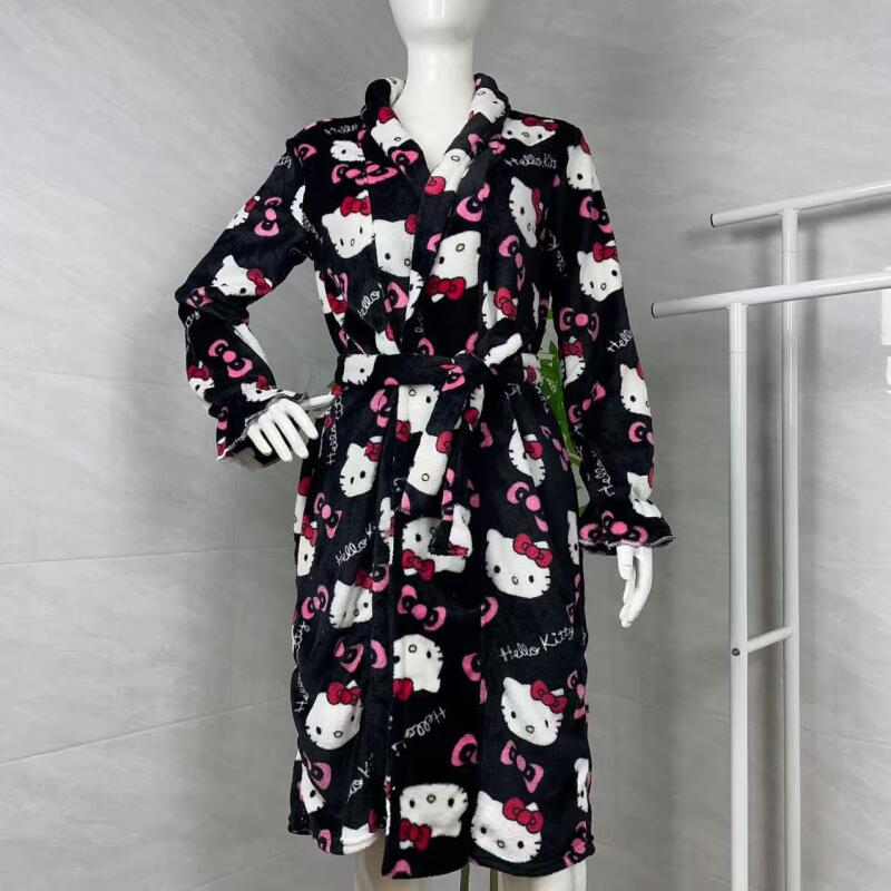 Winter Clothing Essentials - Nightgown Hello Kitty New Autumn Winter