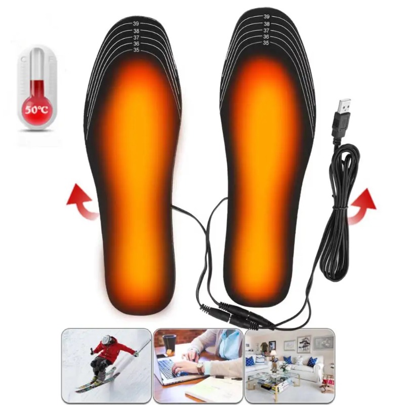 Heated Gloves Electric - USB Heating Foot Warm Stickers 1Pair