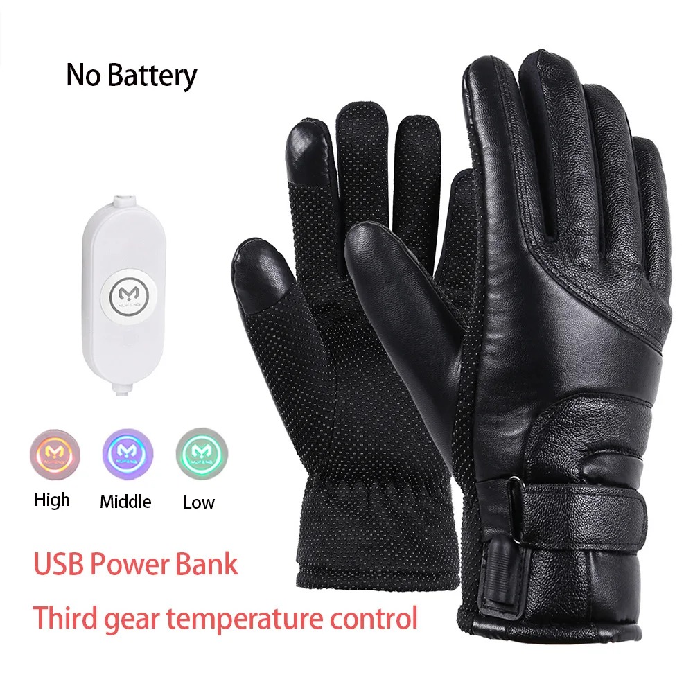 Heated Gloves Electric - Men Women Electric Heated Skiing Gloves