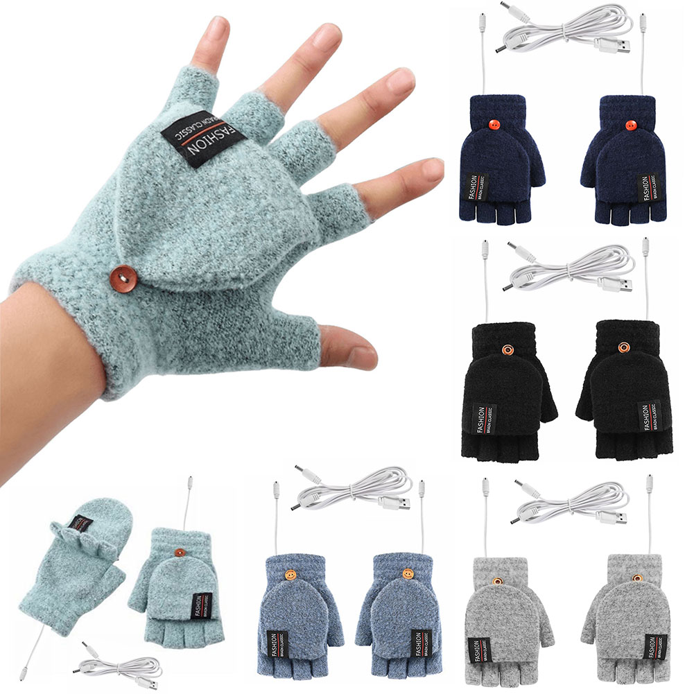 Heated Gloves Electric - USB Electric Heated Gloves Adjustable Temperature