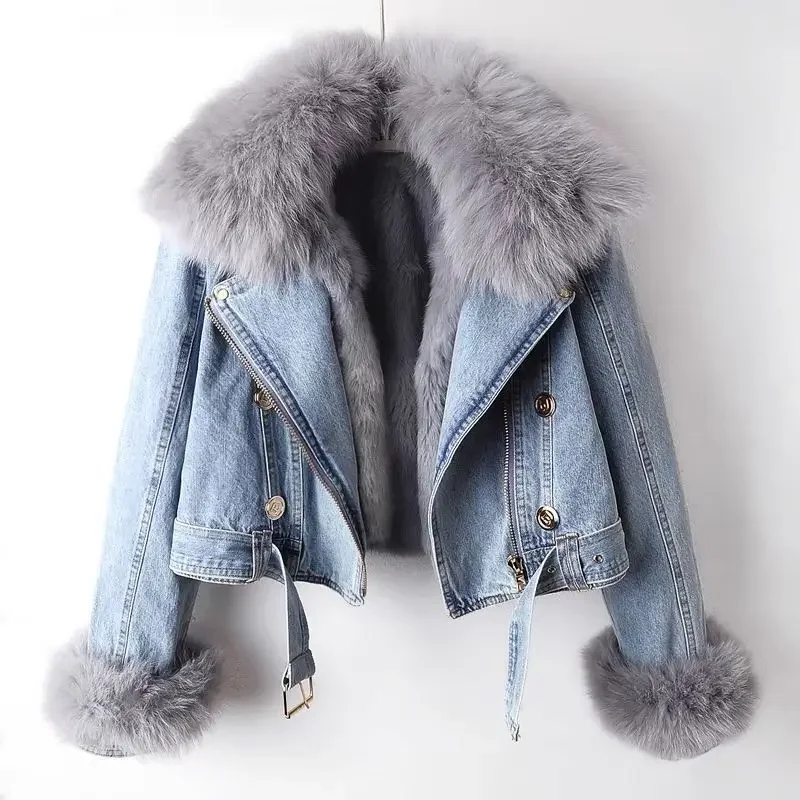 Denim Jacket for Women Short T - огляд і ціна Y2K Winter Clothing