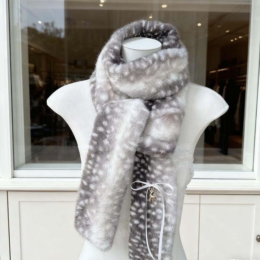 Cute Deer Print Scarf Winter W - огляд і ціна Ear Muff Foldable