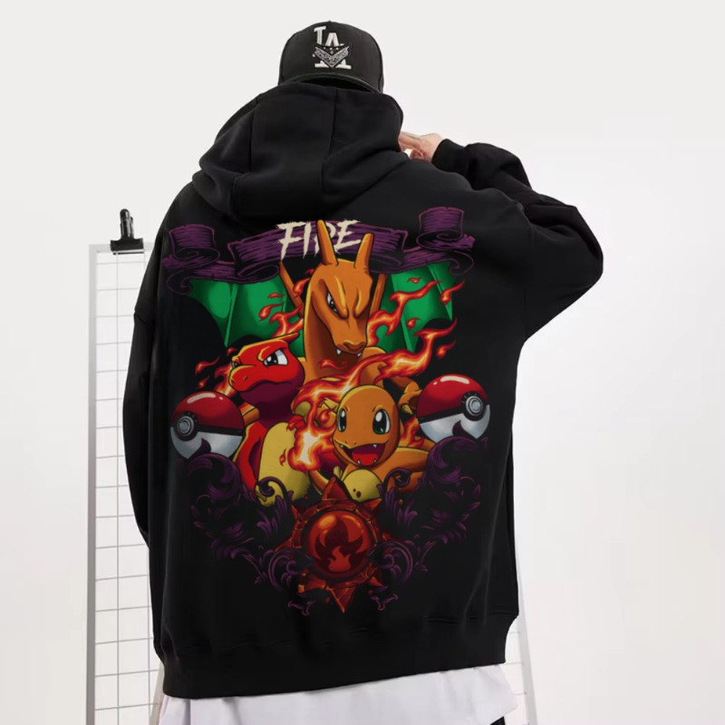Black Oversized 4xl Pok É Mon  - огляд і ціна Y2K Winter Clothing