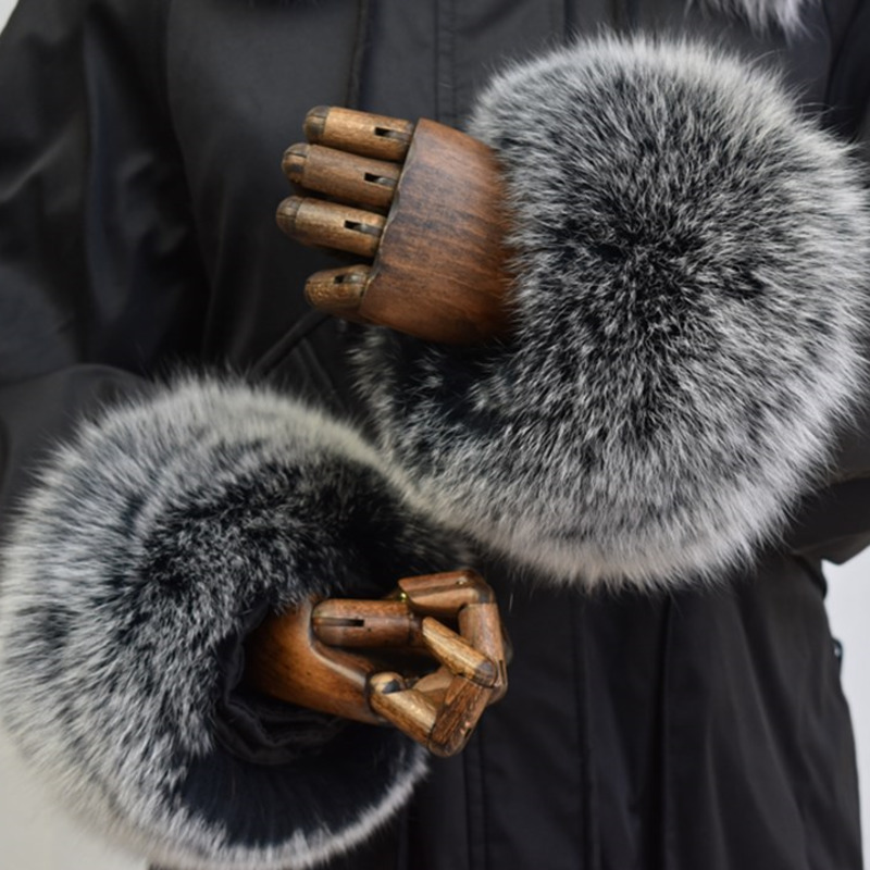 Fox Fur Cuffs For Women Whole  - огляд і ціна Winter Clothing Essentials