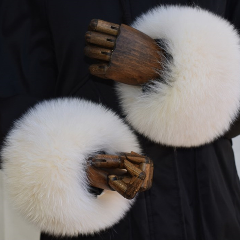 Fox Fur Cuffs For Women Whole  - огляд і ціна Winter Clothing Essentials
