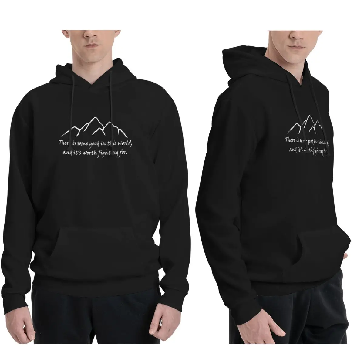 Samwise Quote Zipped Hoodies M - огляд і ціна Winter Clothing Quotes
