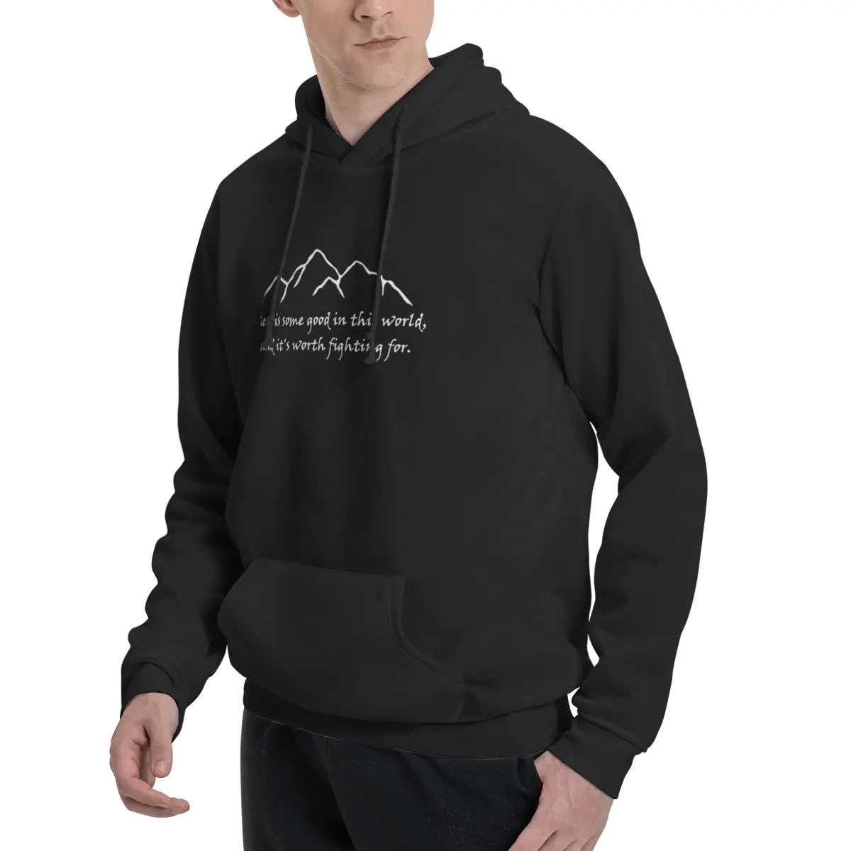 Samwise Quote Zipped Hoodies M - огляд і ціна Winter Clothing Quotes