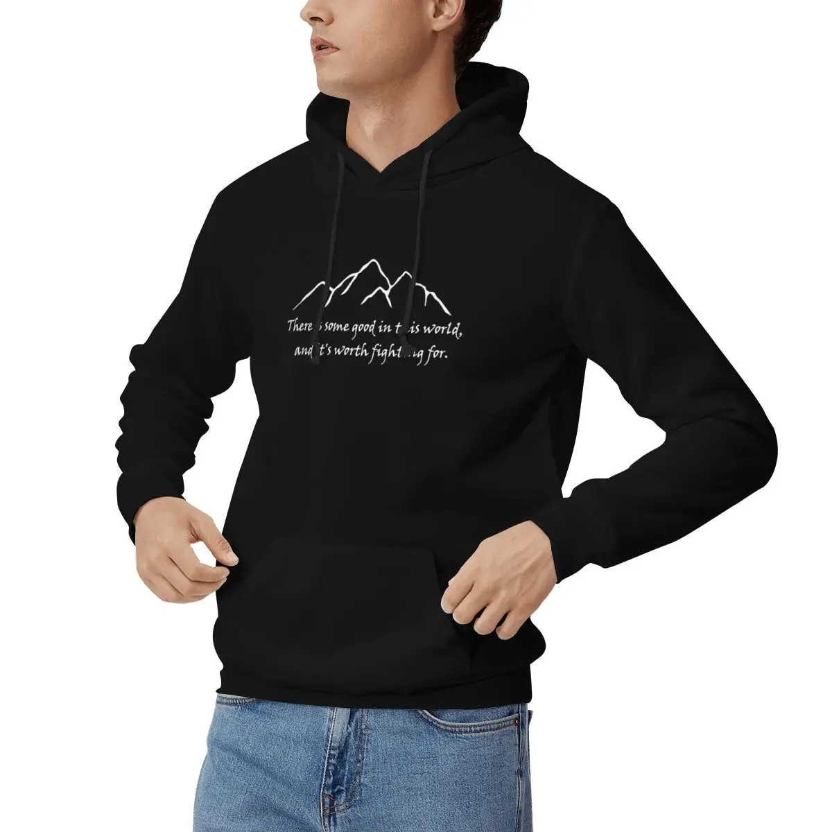 Samwise Quote Zipped Hoodies M - огляд і ціна Winter Clothing Quotes