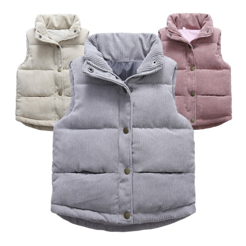 Kids Boys Girls Corduroy Vests - огляд і ціна Winter Clothing For Kids