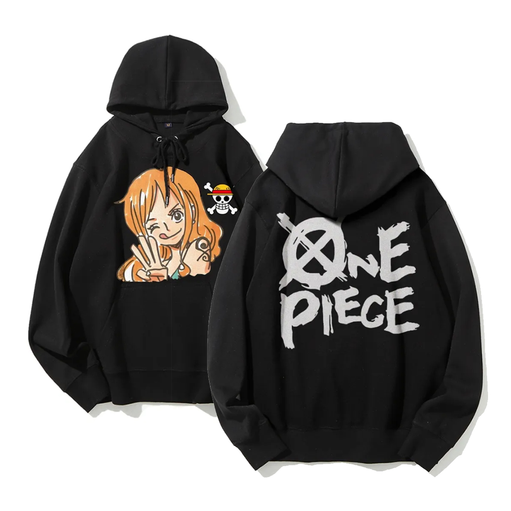 One Piece Nami Anime Hoodie Me - огляд і ціна Y2K Winter Clothing