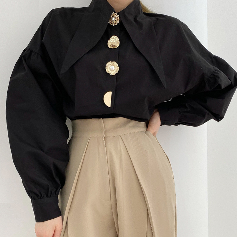 White Elegant Pearl Women Shir - огляд і ціна Y2K Winter Clothing