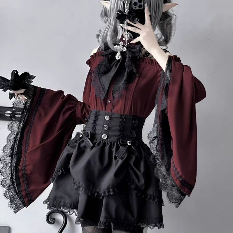 Gothic Y2k Lolita Style Shirts - огляд і ціна Y2K Winter Clothing