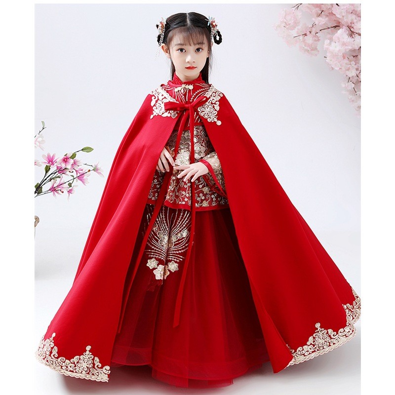 Girls Hanfu Cheongsam Costume  - огляд і ціна Winter Clothing For Kids