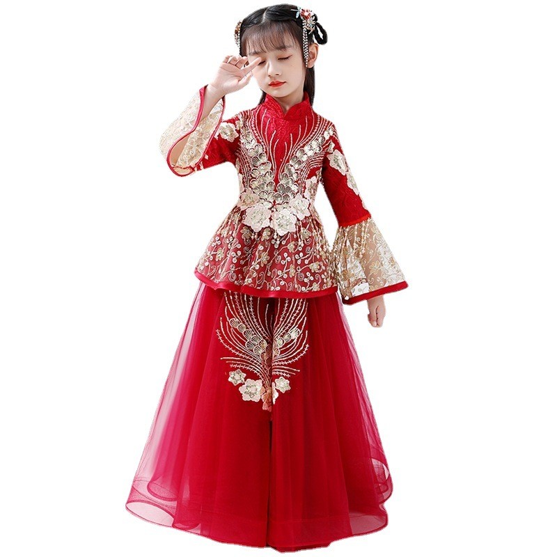 Girls Hanfu Cheongsam Costume  - огляд і ціна Winter Clothing For Kids