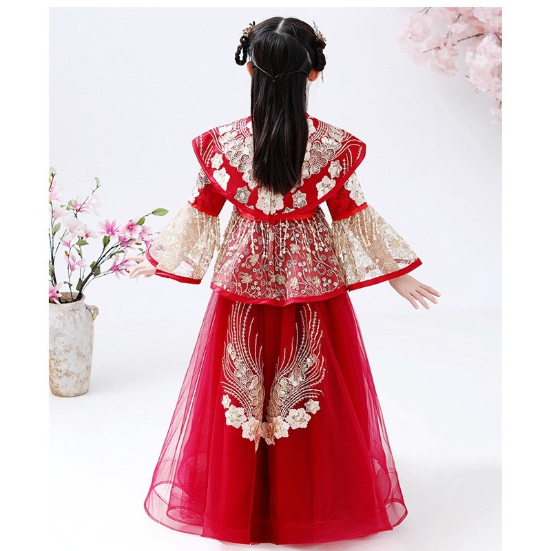Girls Hanfu Cheongsam Costume  - огляд і ціна Winter Clothing For Kids