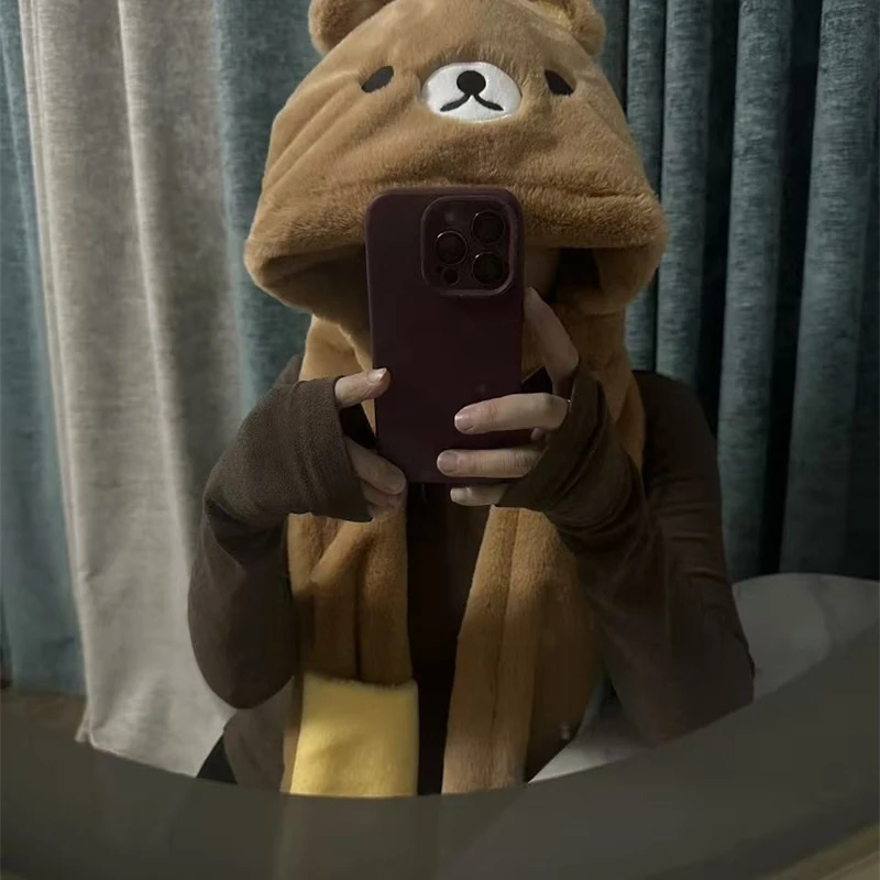 3 In 1 Plush Thick Hooded Hat  - огляд і ціна Winter Clothing For Kids