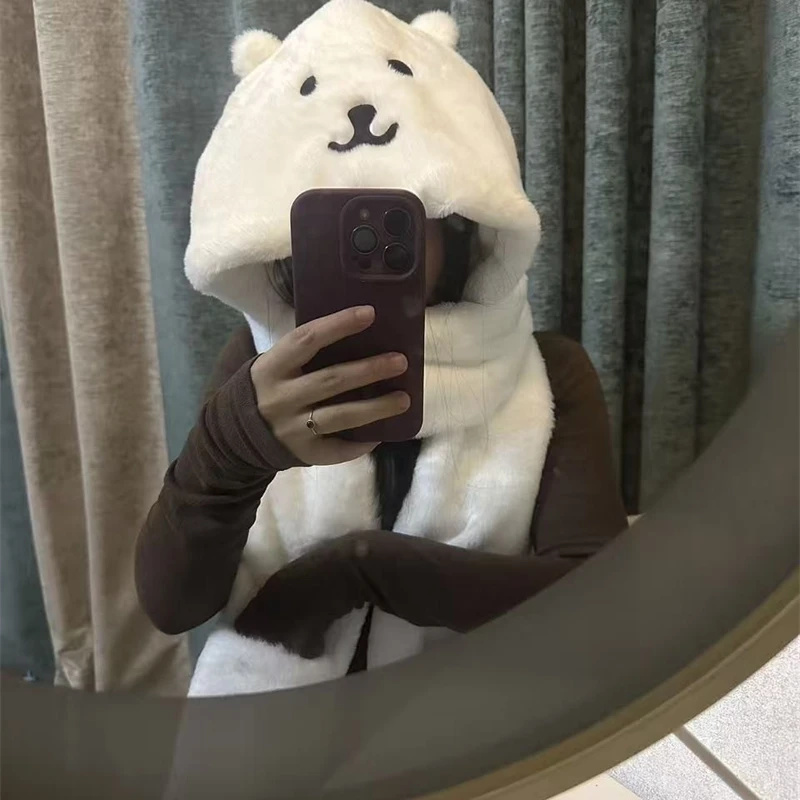 3 In 1 Plush Thick Hooded Hat  - огляд і ціна Winter Clothing For Kids