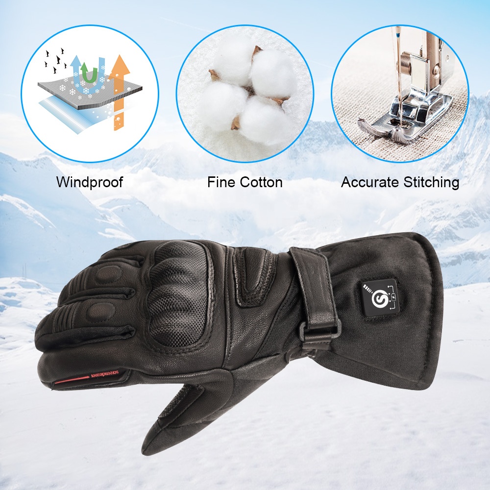 High Quality Genuine Leather E - огляд і ціна Heated Gloves Electric